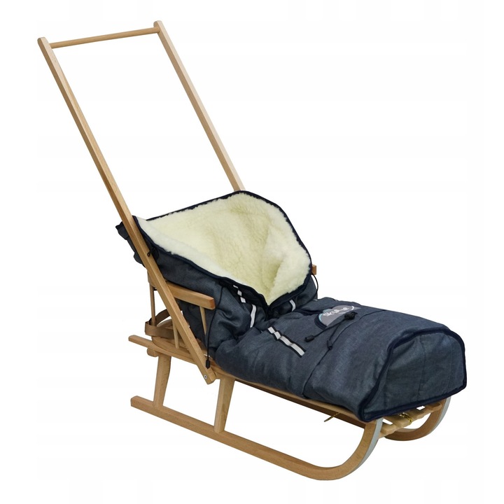 Sani Skyline Classic cu parti din lemn, pachet complet cu spiworek, culoare granat, dimensiuni 88x34x39cm