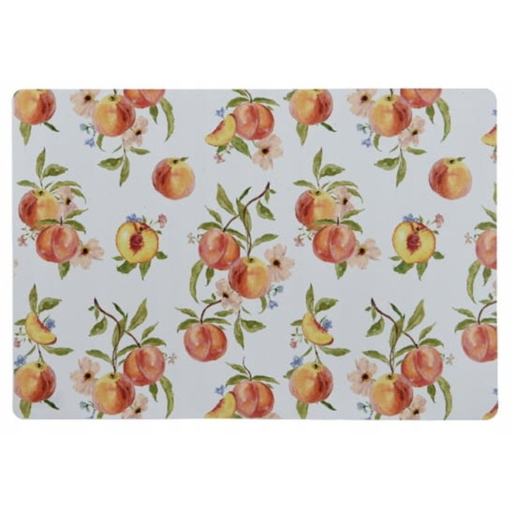 Serveta decorativa pentru masa Kaemingk, 42,5x29cm, model brzoskwiniu, multicolor, set 1 bucata