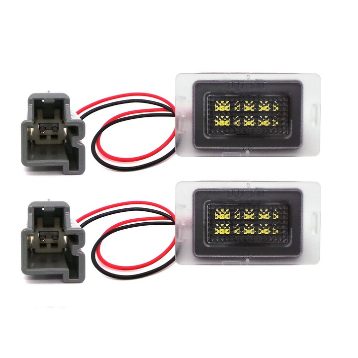 Lampi LED pentru usi auto, compatibil cu Ford, 450lm, alb xenon, 12V, 2 buc