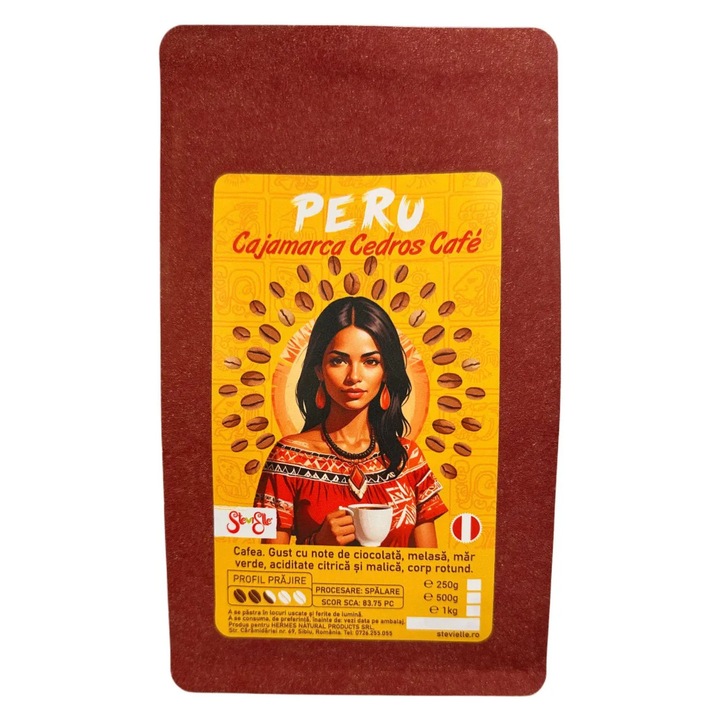 Cafea PERU Cajamarca Cedros Café, 250g, Cafea de specialitate