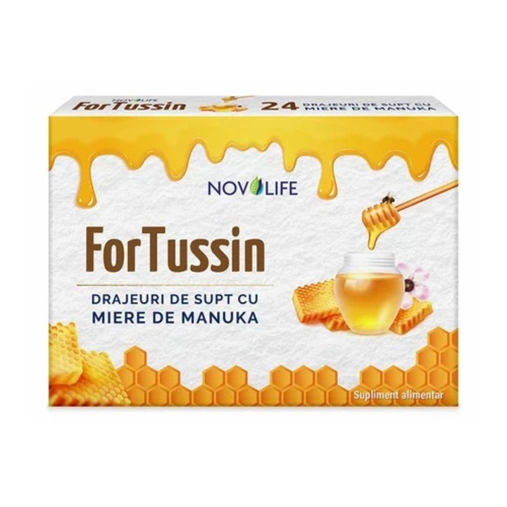 ForTussin, 24 drajeuri de supt, Novolife