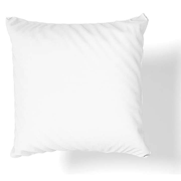 Jersey párnahuzat 40x40cm, fehér, 100% pamut, rejtett cipzár