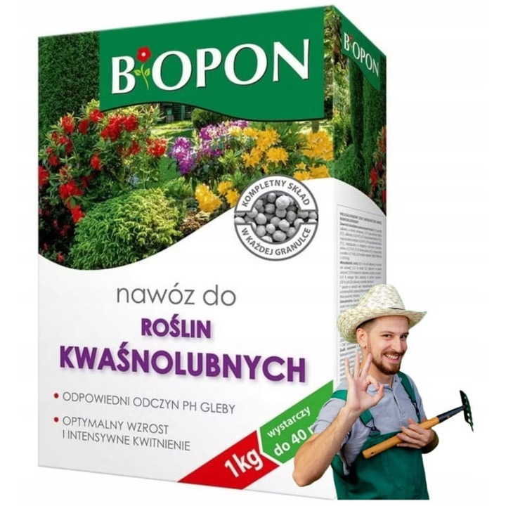 Ingrasamant pentru plante acidofile 1kg, granulat, nutrienti esentiali, pH optim