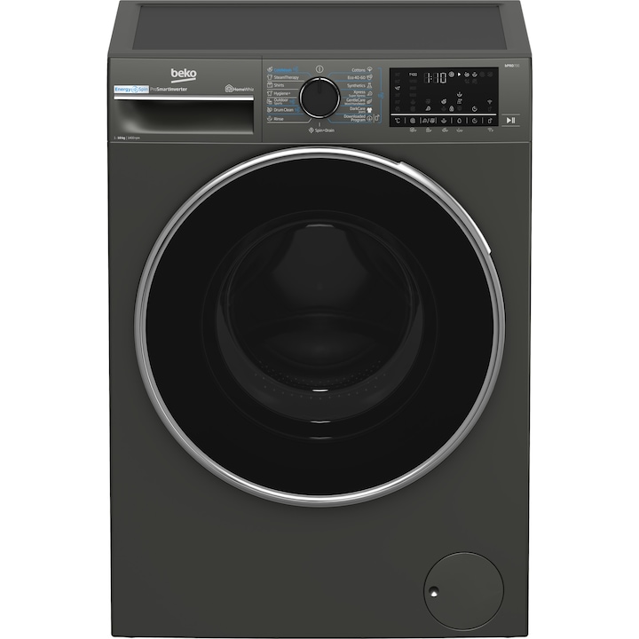 Пералня Beko B7WFU610418MB2ES, 10 кг, 15 програми, 1400 об/мин, енергийно центрофугиране, клас A