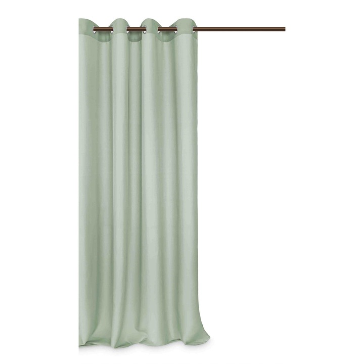 Perdea, verde, impermeabila, 140 x 250 cm