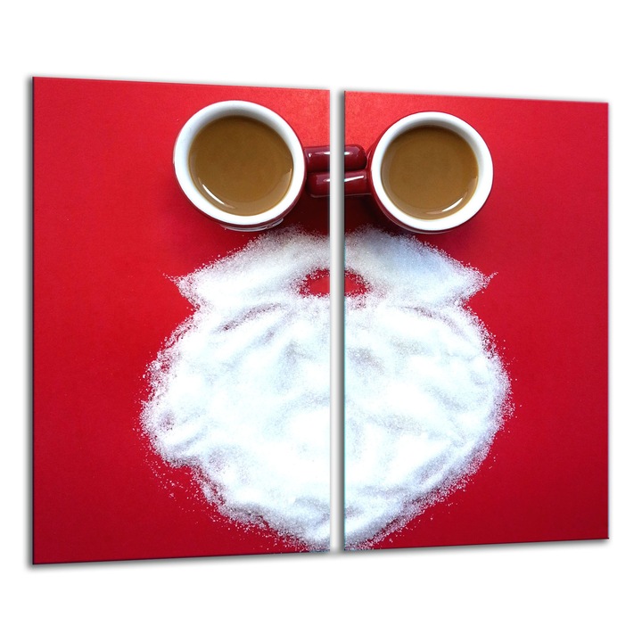 Placa de sticla pentru taiat 2x 30x52 cm, design grafic, rezistenta la temperaturi, usor de curatat