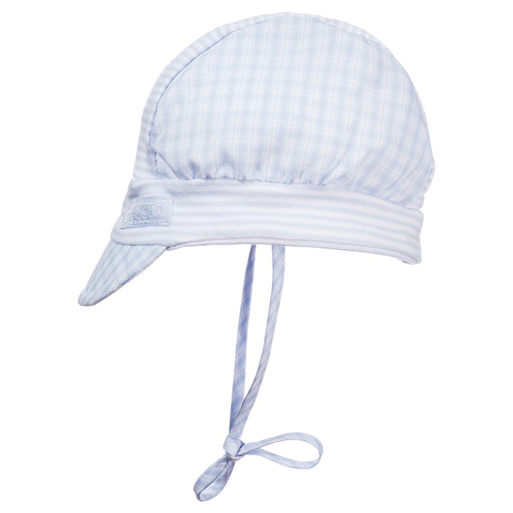 DOLL fiús sapka megkötővel és napellenzővel, 95% pamut, 5% elasztán, többszínű, egy méret