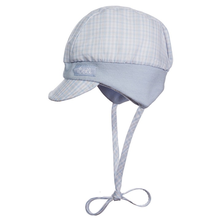 Sapca cu snur pentru copii, DOLL, 100% bumbac, protectie UV, confortabila, multicolor