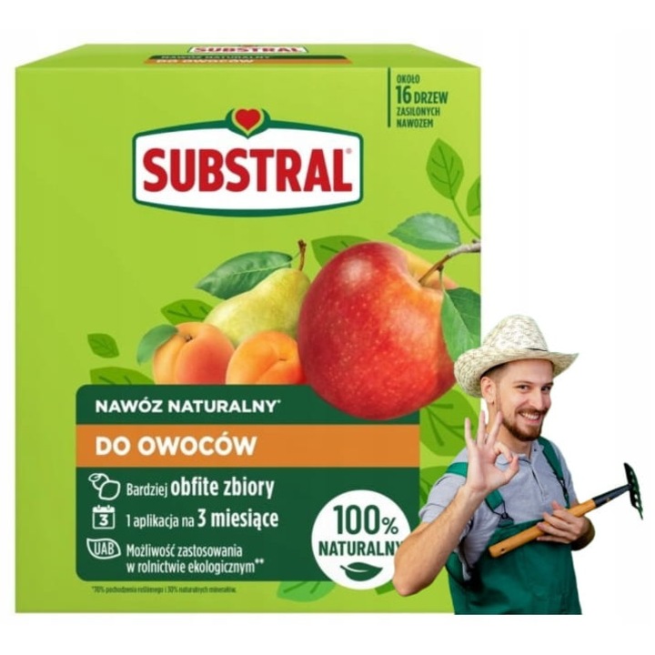 Ingrasamant natural pentru fructe si arbusti 1,2 kg Intareste cresterea si fructificarea