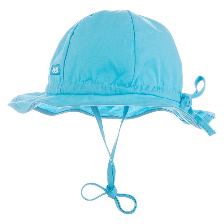 Lányka napsapka, BABA, pamut, UV védelem, türkiz