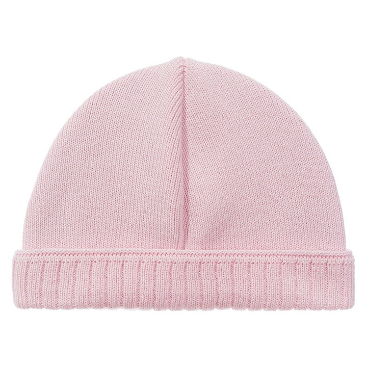Плетена шапка за момичета за кукла, памук, розова, 49 см