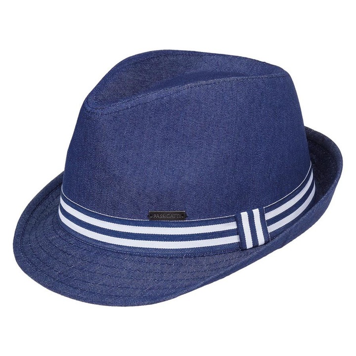 Caciula barbati, granat, cu banda alba, 100% bumbac