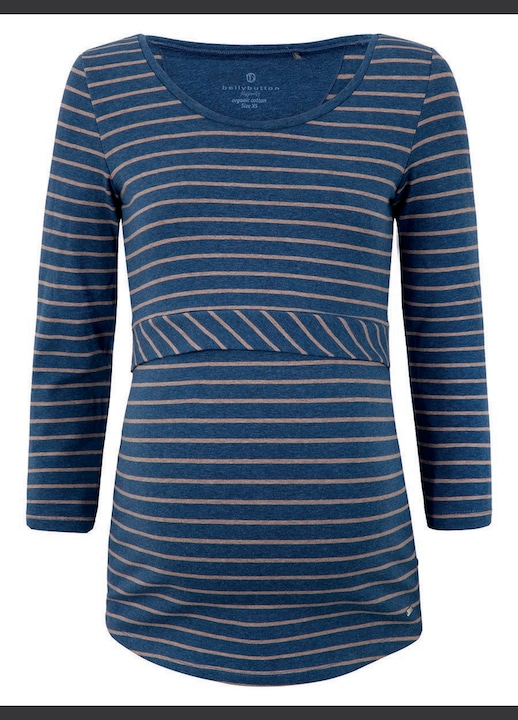 Bluza de alaptare dama, albastra, material textil, Bellybutton Maternity, L INTL