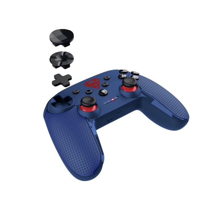 Trust GXT 542SM vezeték nélküli kontroller csatlakozó Nintendo Switchhez, kék, Bluetooth, rezgés