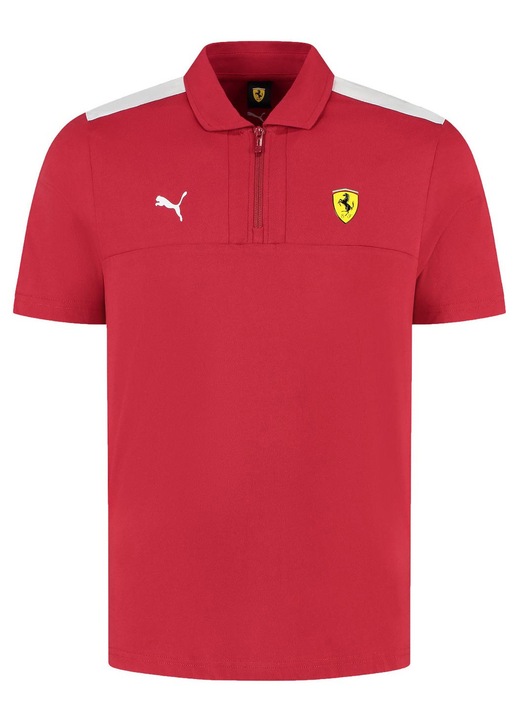 Tricou polo Puma Scuderia Ferrari Classic 2025, Bumbac, Rosu, Rosu