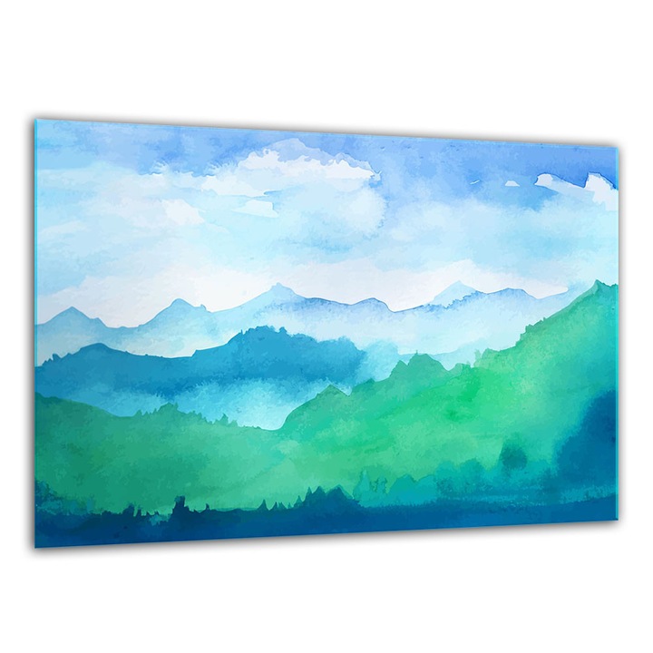 Konyhai alátétek, 30x22 cm, edzett üveg, csúszásmentes, szilikon tartókkal