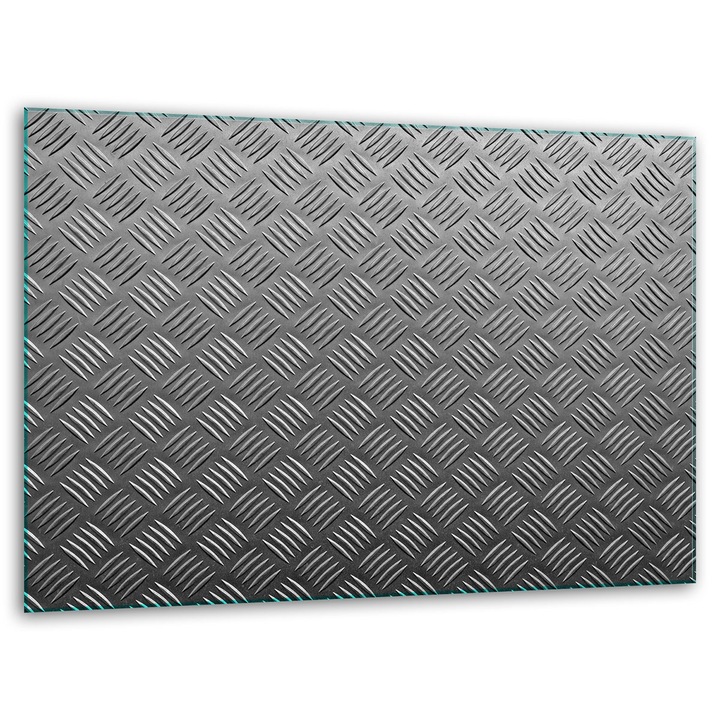 Tocator, 40x30cm, sticla, antiderapanta, gri, set cu suporturi silicoane