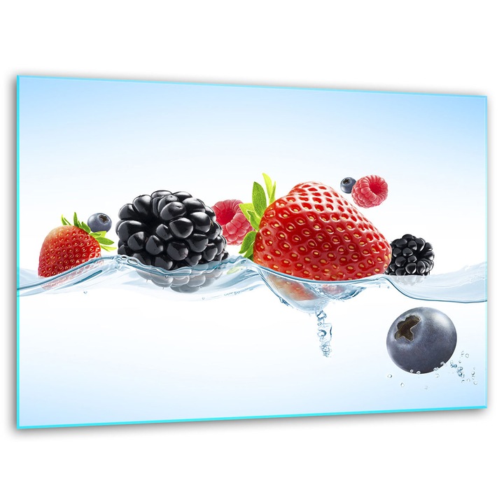 Tocator, 40x30cm, sticla, antiderapanta, pentru servire si taiere