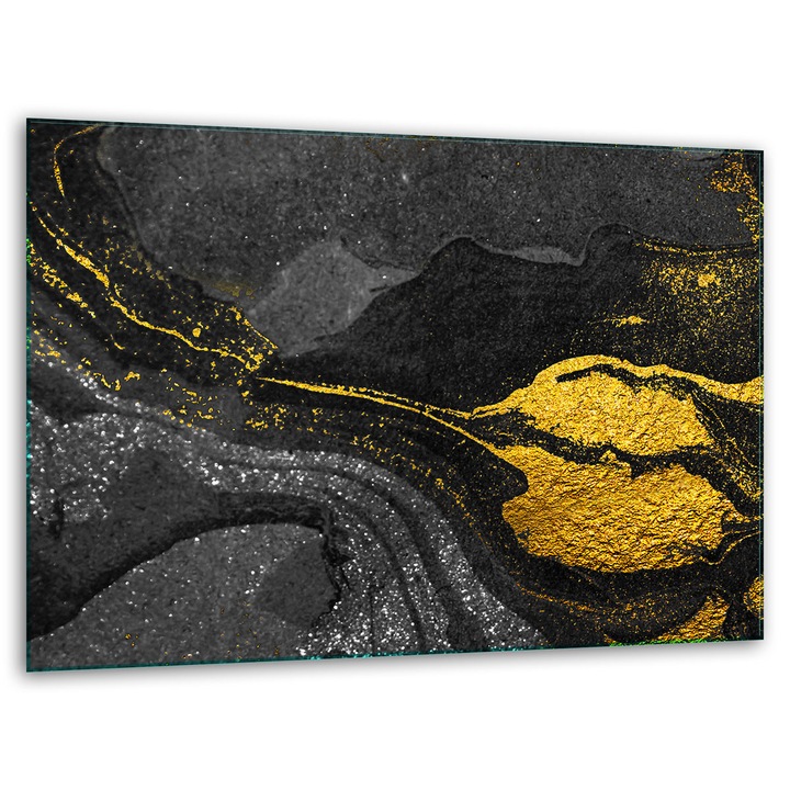 Tocator, 40x30cm, sticla, antiderapanta, design marmura