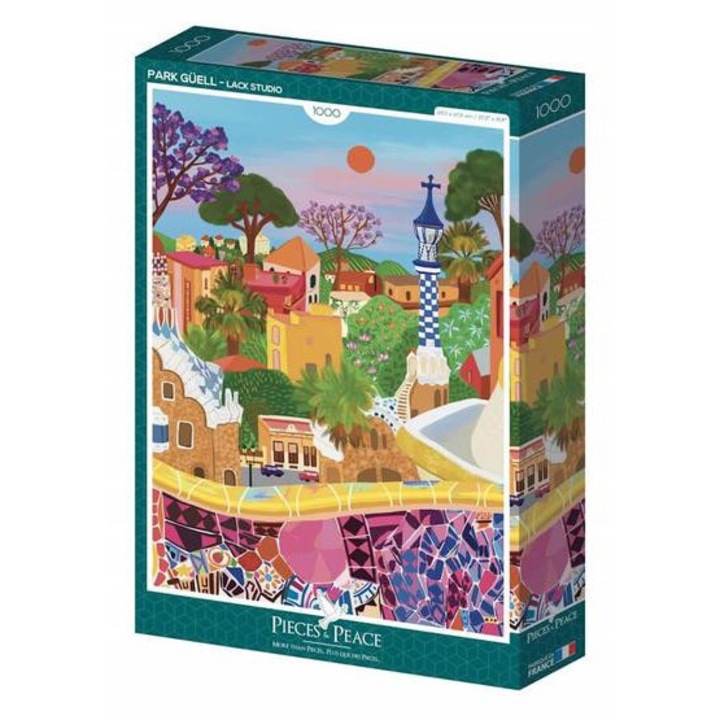 Puzzle Pieces & Peace cu 1000 de piese - Park Guell (0137)