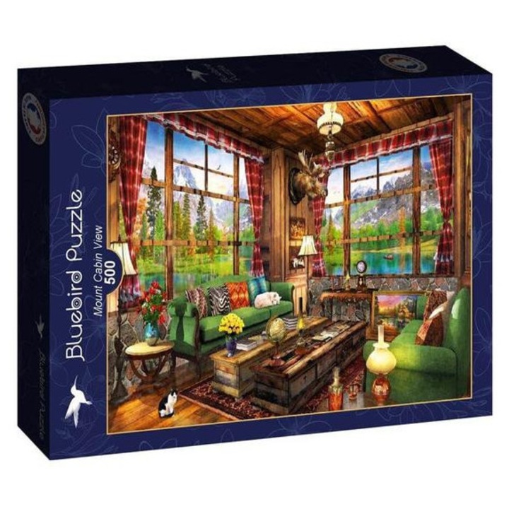 Пъзел Bluebird от 500 части - Изглед към планината Кабин (90677)