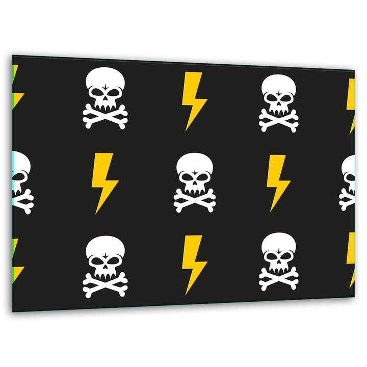 Tocator, 40x30cm, sticla, antiderapanta, set cu suporturi siliconice