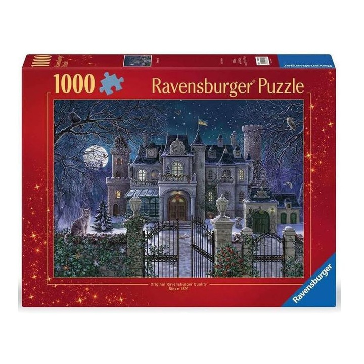 Пъзел Ravensburger от 1000 части - Коледна вилица (12000505)
