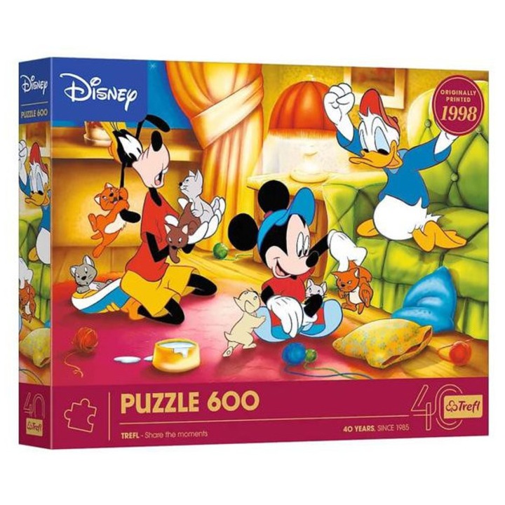 Trefl Пъзел от 600 части - 40-та годишнина - Disney - Мики Маус и приятели (37601)