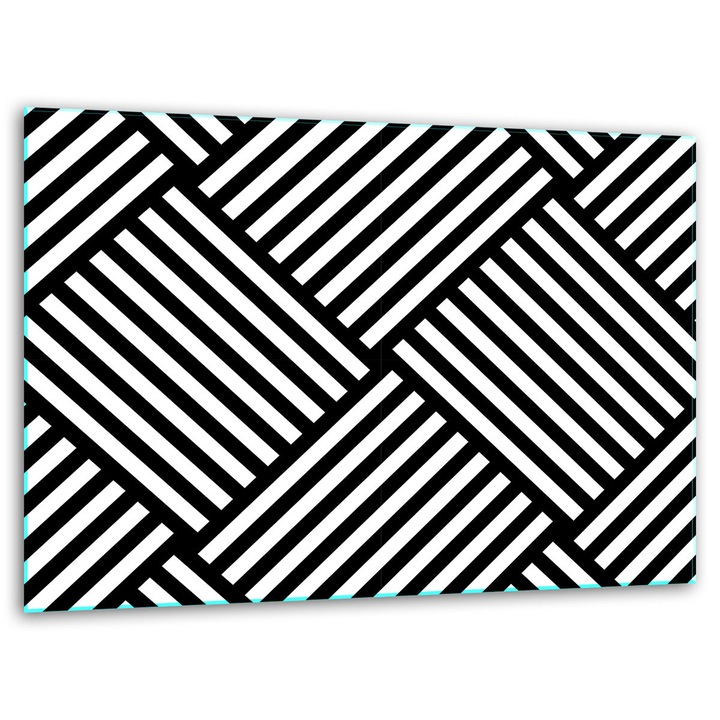 Tocator, 40x30cm, sticla, antiderapanta, set cu suporturi silicone