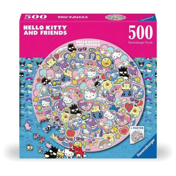 Ravensburger 500 db-os kör puzzle - Hello Kitty (12001391)