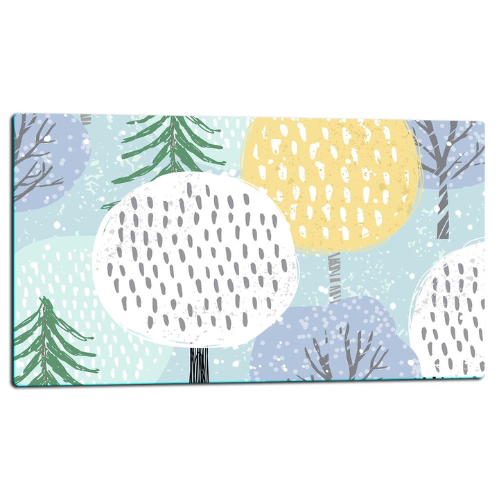 Placa de sticla protectoare 52x30cm, pentru gatit si taiat, antiderapanta, usor de curatat