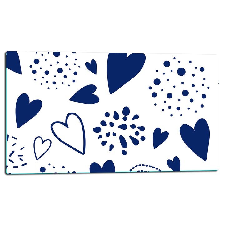 Placa de sticla protectoare 52x30cm, design modern, pentru gatit si taiat, antiderapant, usor de curatat