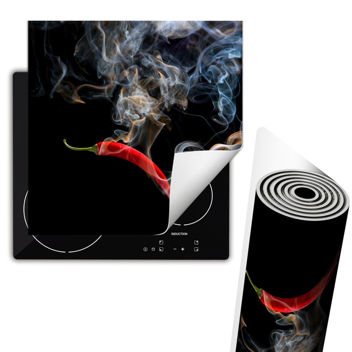 Protectie pentru plita, vinil, TMK ArtDeko, 60x52 cm, multicolor