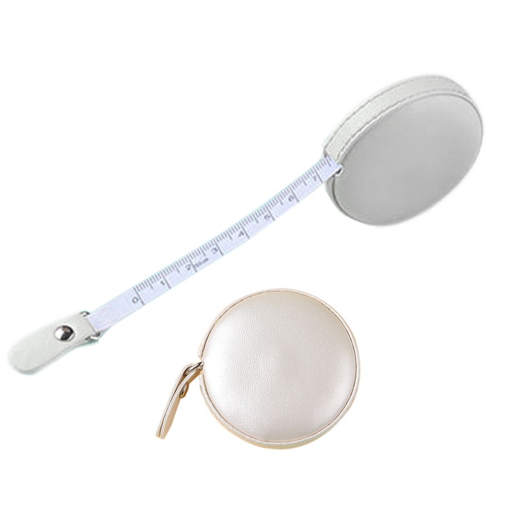2 db visszahúzható mérőszalag készlet, kétoldalas, 150cm, többszínű