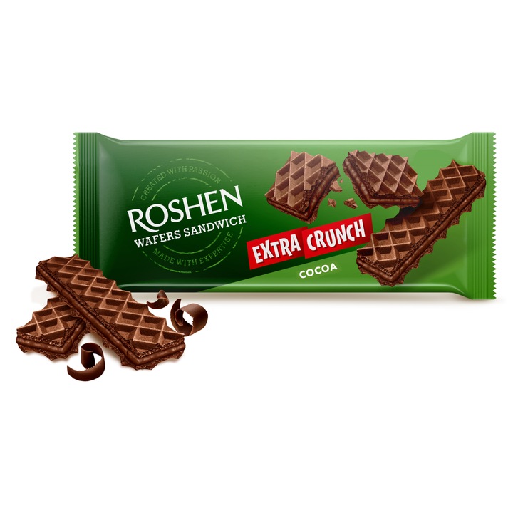 Napolitane extra crunch cacao Roshen 2 buc x 142gr