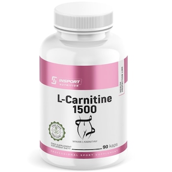 L-Carnitina 1500mg, 90 capsule, Arderea Grasimilor, Slabire, Definire, INSPORT