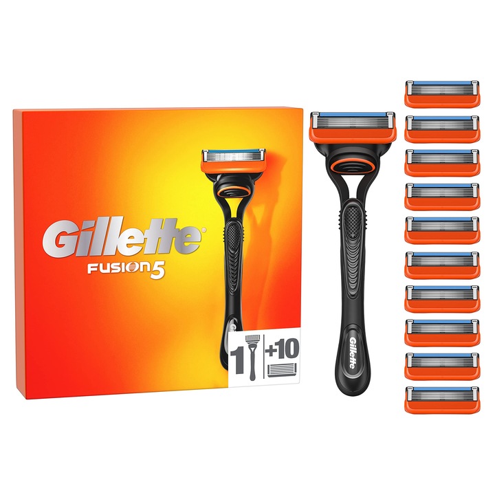 Gillette Fusion 5 férfi borotva + 11 borotvapenge 5 pengés utántöltővel