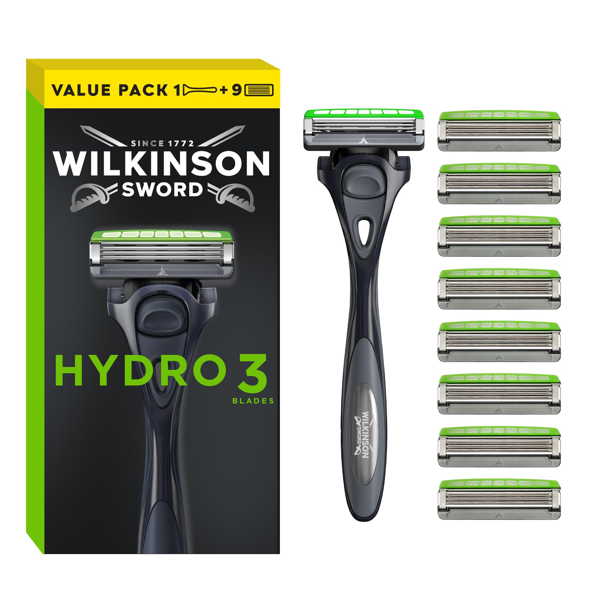 Aparat De Ras Wilkinson Sword Hydro 3 Pentru Barbati, Maner De Ras