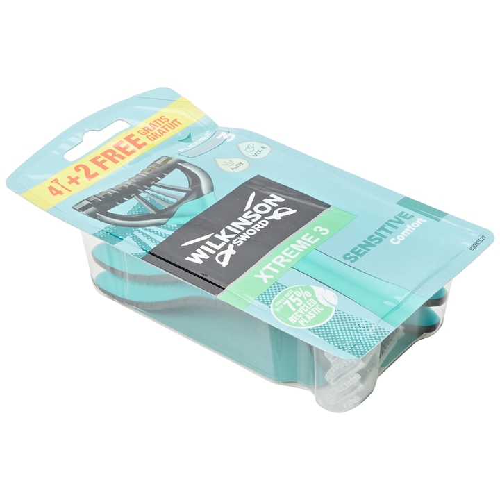 Wilkinson Sword Xtreme 3 Sensitive самобръсначки за еднократна употреба, 6 броя