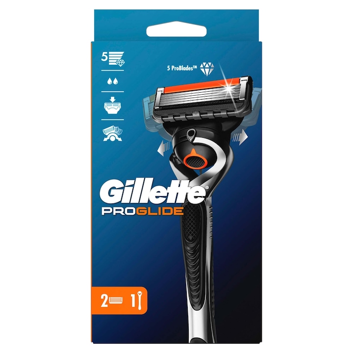 Fusion Proglide Flexball - Мъжка самобръсначка + 2 резервни глави