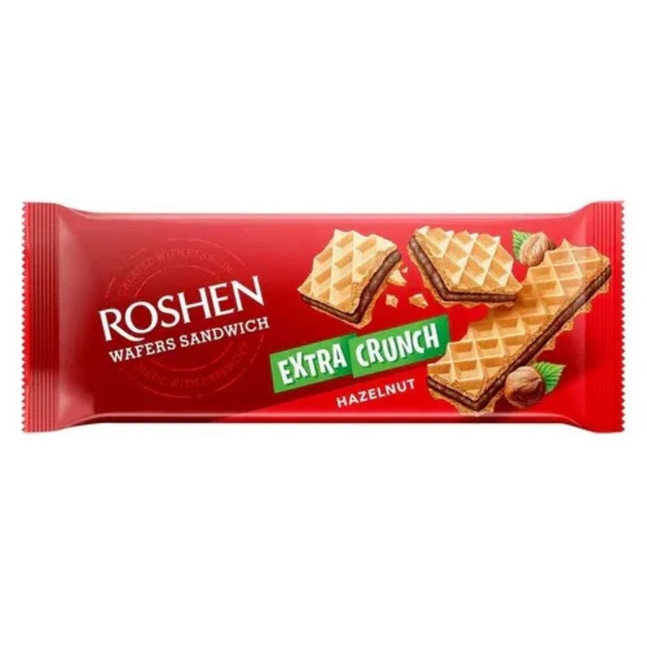 Napolitane extra crunch alune Roshen 2 buc x 142gr