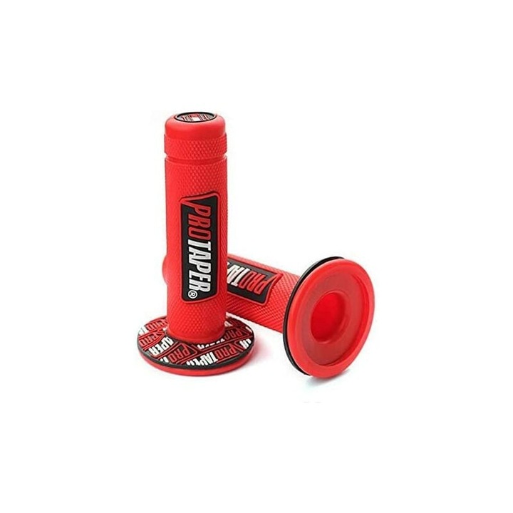 Ръкохватки за кормило за мотоциклет ProTaper, Удобен дизайн, 7/8 инча, Червени