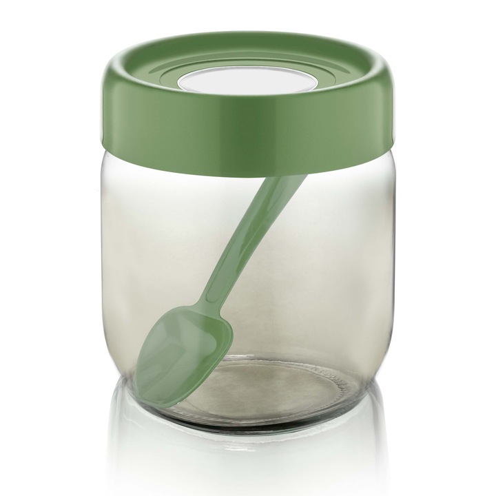 IRIS C-00421 Rainbow zöld üveg tároló 425ml