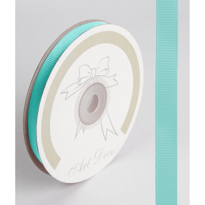 Panglica grosgrain IRIS albastru deschis 9mm x 25m