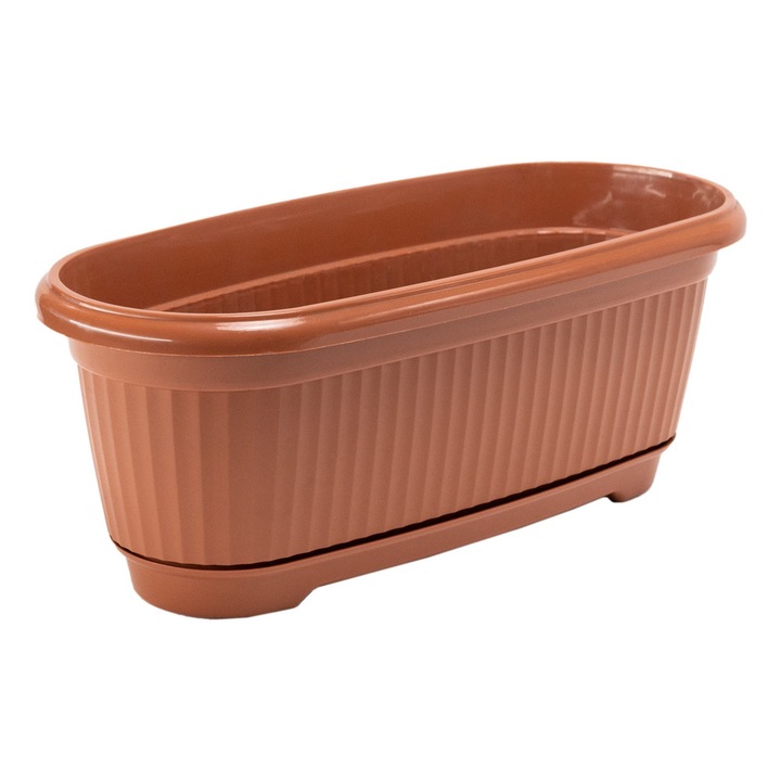 Cutie de flori FLAIR Flora 60454 terra 45cm cu baza