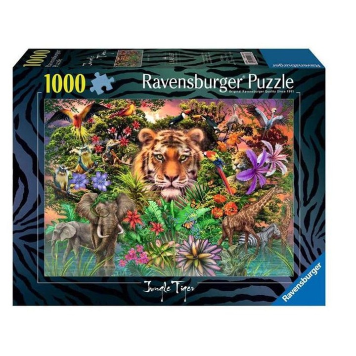 Ravensburger - Puzzle Egzotikus állatok - 1 000 darab