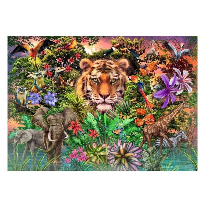 Ravensburger - Puzzle Egzotikus állatok - 1 000 darab