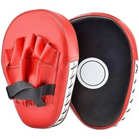 Palmare Sporturi de Contact, 20x25x5.5cm, Piele / Spuma EVA, Tarcze de Antrenament, Pentru Antrenament MMA, Kickboxing, Karate, Negru / Rosu