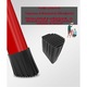 Scara Pliabila cu 3 Trepte Late, At Performance, 72x59x41 cm, Metalica, Maxim 150 Kg, Picioare Antialunecare, Rosu-Negru