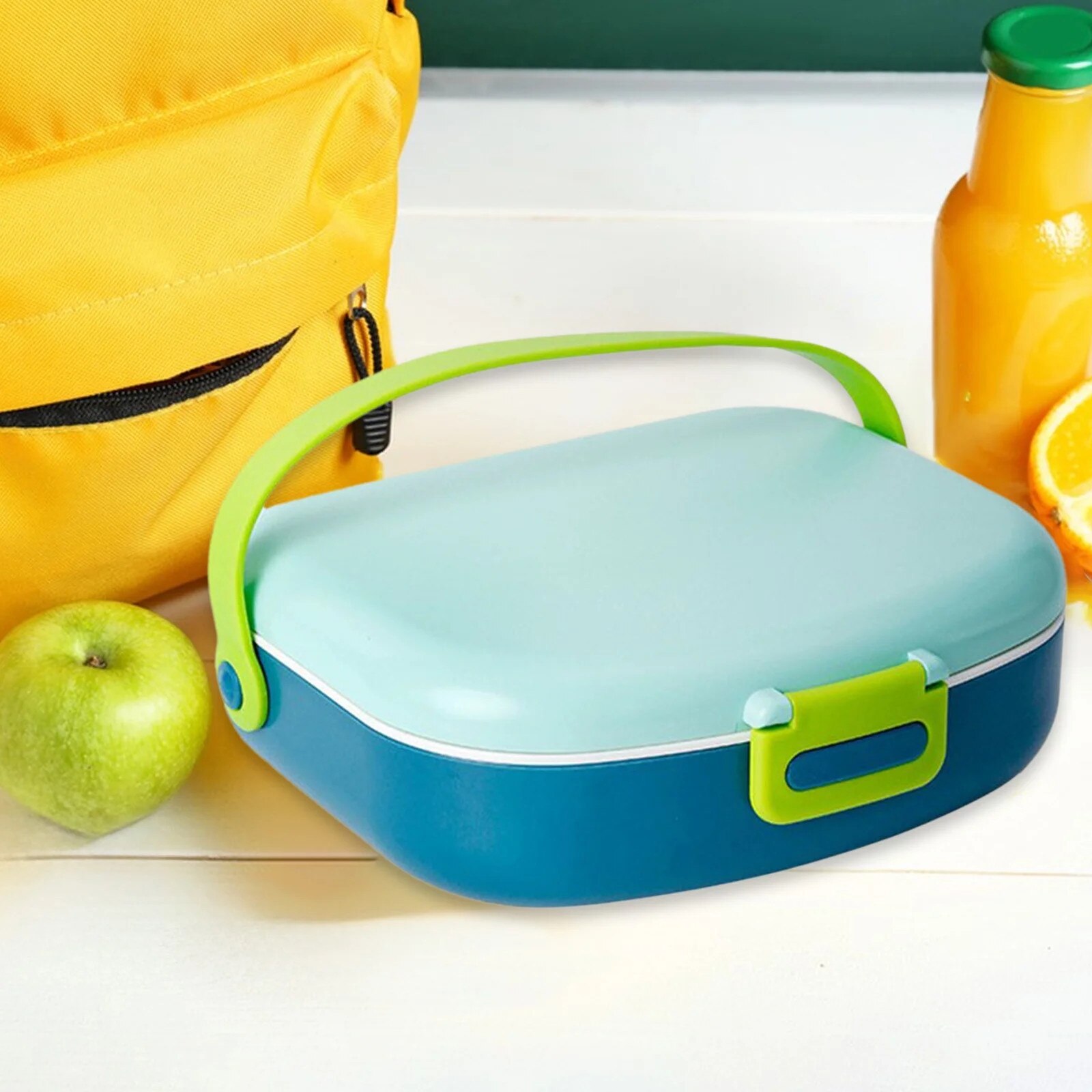 Cutie alimentara set, bento, 4 compartimente, plastic, multicolor